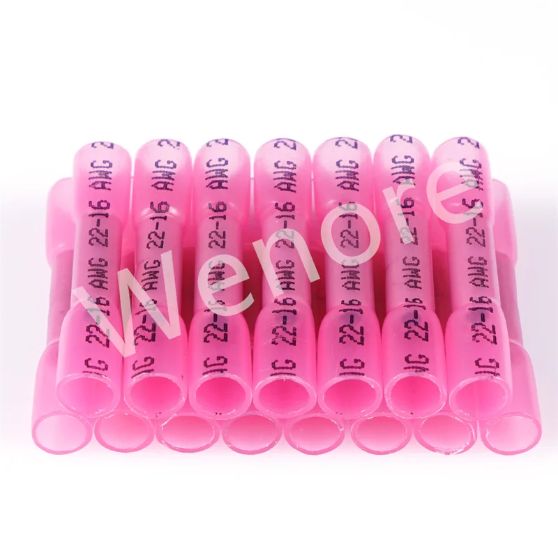 

50/100PCS Electrical Wire Terminal Heat Shrink Butt Crimp Terminals Insulated Waterproof Crimp Terminals for wires Connector