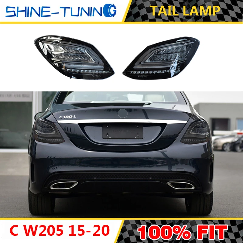 Задний светильник подходящий для C класса W205 задний C63 C63S 2015 18 2019 + C450 C250 C180 C200 C220