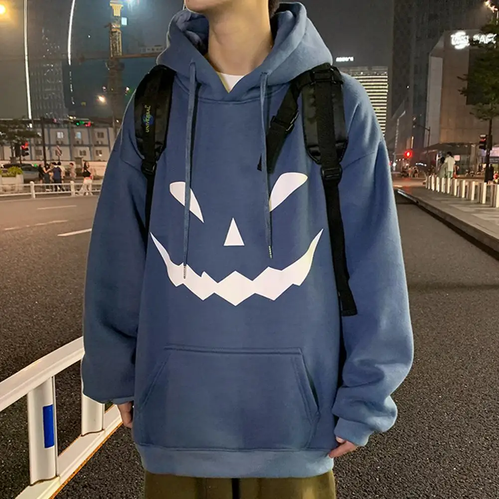 

MISSKY Men Sweatshirt Spring Autumn Hooded Sweatshirt Fashion Printing Loose Long Sleeve Coat Pullover Male Tops New Oversized