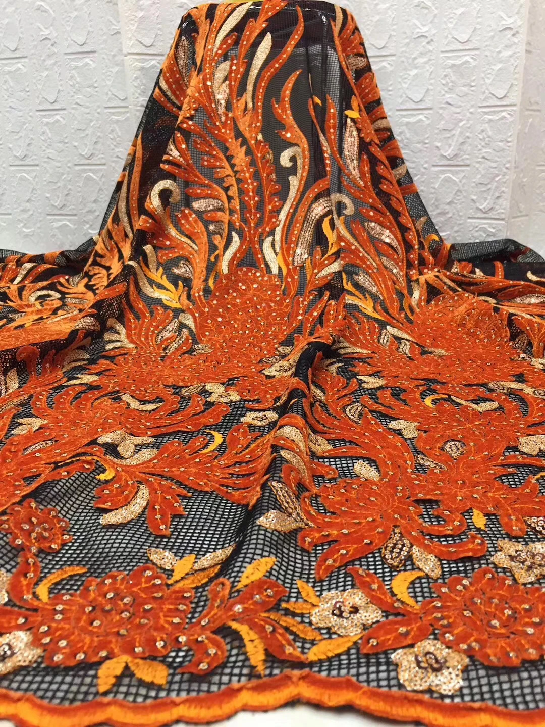 

Африканская кружевная ткань 2020 высокое качество кружева французская вышивка Тюлевое кружево с пайетками ткань, нигерийское праздничное пл...