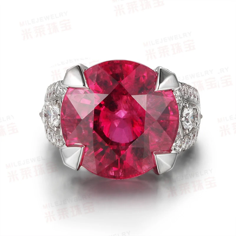 Роскошное большое Ювелирное кольцо с гранатом 10ct AAAAA циркониевый камень 300 шт.