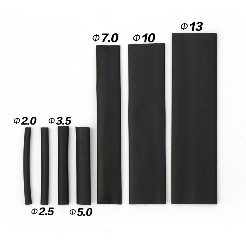 127 шт./пакет Термоусаживаемая трубка комплект термоусадочная упаковка различных