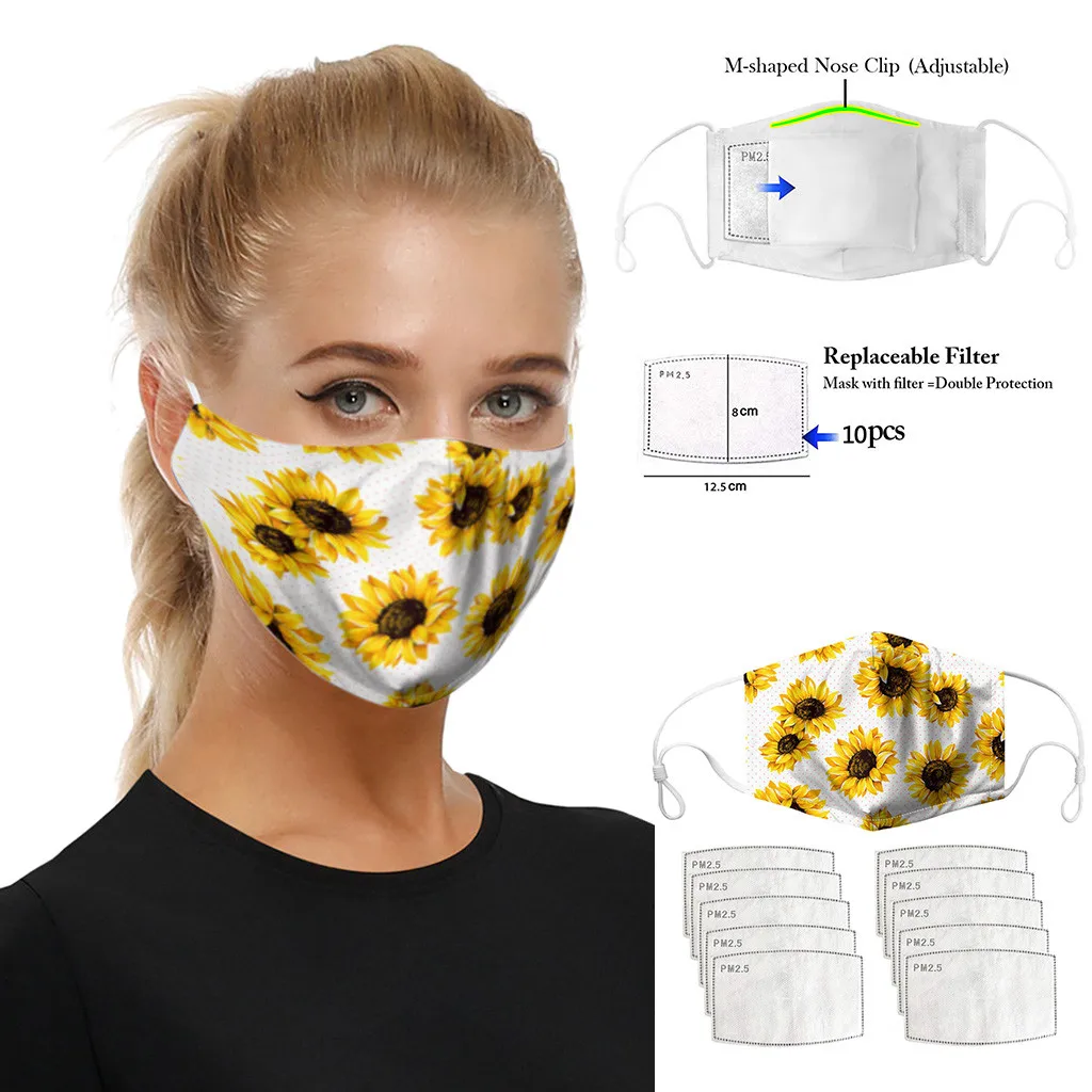 Модные Mondkapjes Wasbaar с фильтрами маска для лица изображением рта Mascarilla Tela
