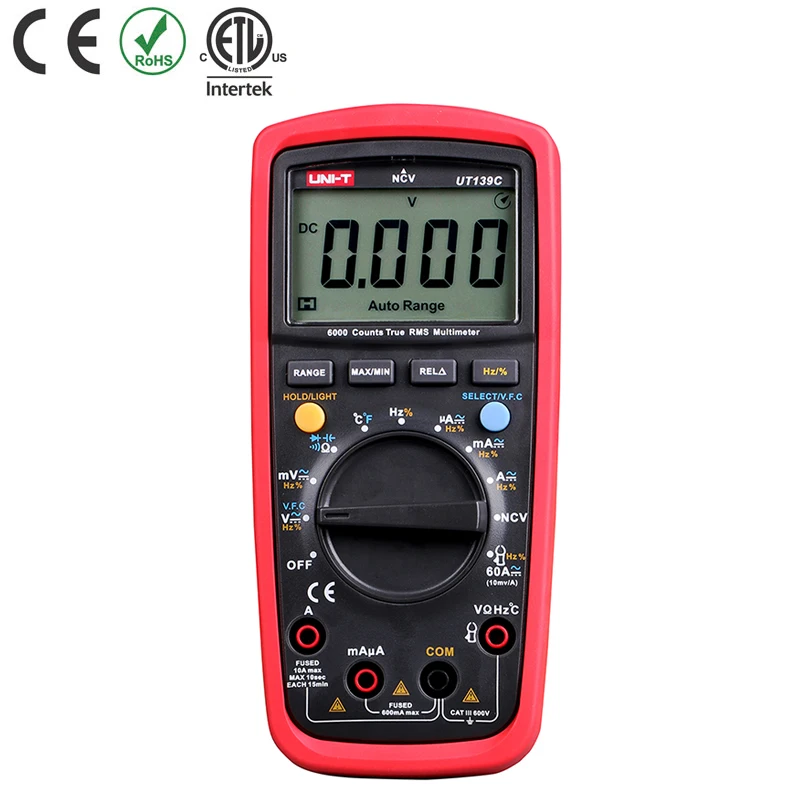UNI T UT139C UT 139C ЖК дисплей Дисплей True RMS электрические LCR метр портативный тестер