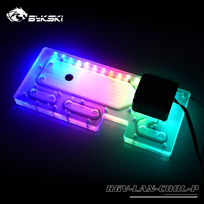 Чехол для водной платы Bykski чехол с водяным охлаждением 12 В RGB / 5 освещение шасси Lian