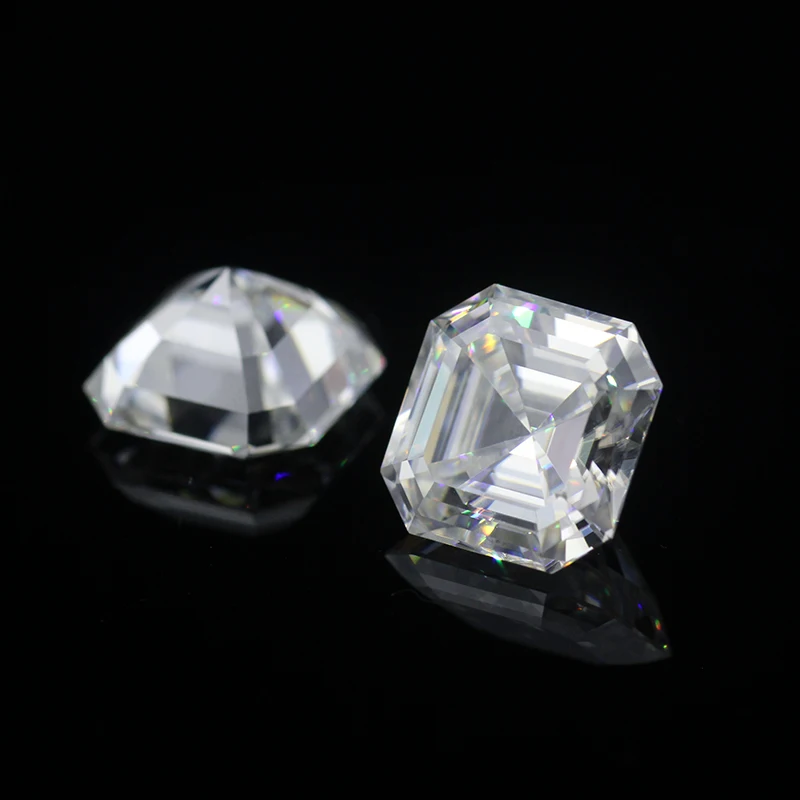 

StarszuanTest Positive IJ 6*6mm Asscher Cut Fashion Cutting Moissanite Stone for Ring Setting