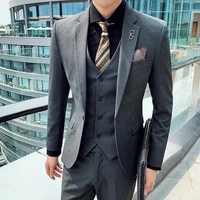 jacketpantsvest 2021 wonderful groom male wedding prom suit green slim tuxedo men formal business work wear suit 3pcs set