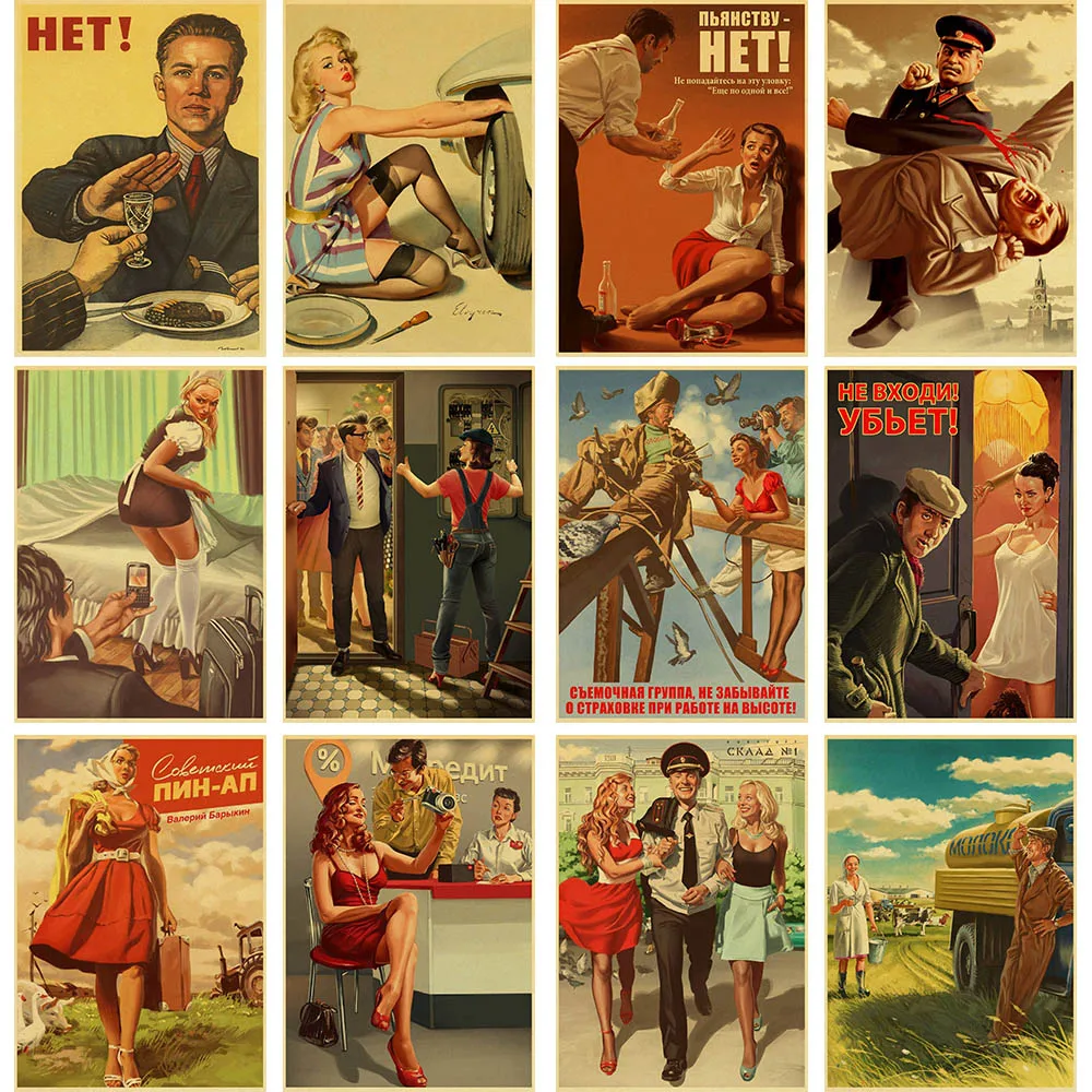 Ретро постер 5D Сталин CCCP Постер с алмазной росписью настенные постеры алмазная