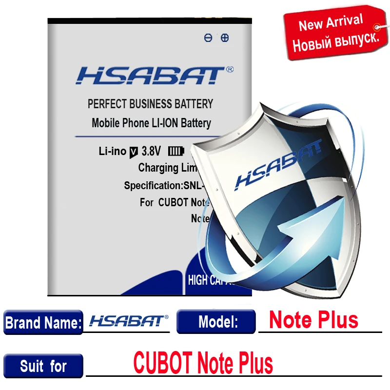 HSABAT 0 цикл 3800mAh аккумулятор для CUBOT Note Plus Идеальная замена