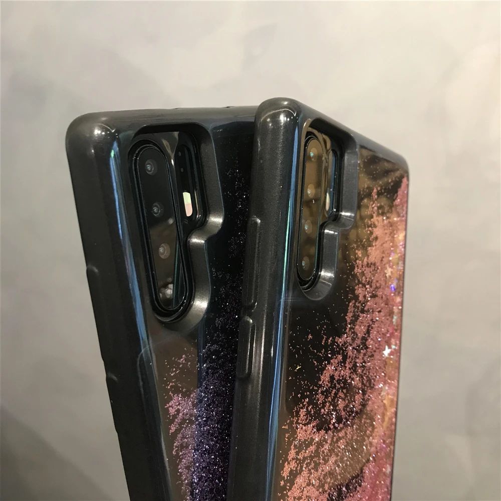 Черный силиконовый бампер динамичный жидкий песок чехол для samsung Galaxy Note 10 плюс 9 8 5