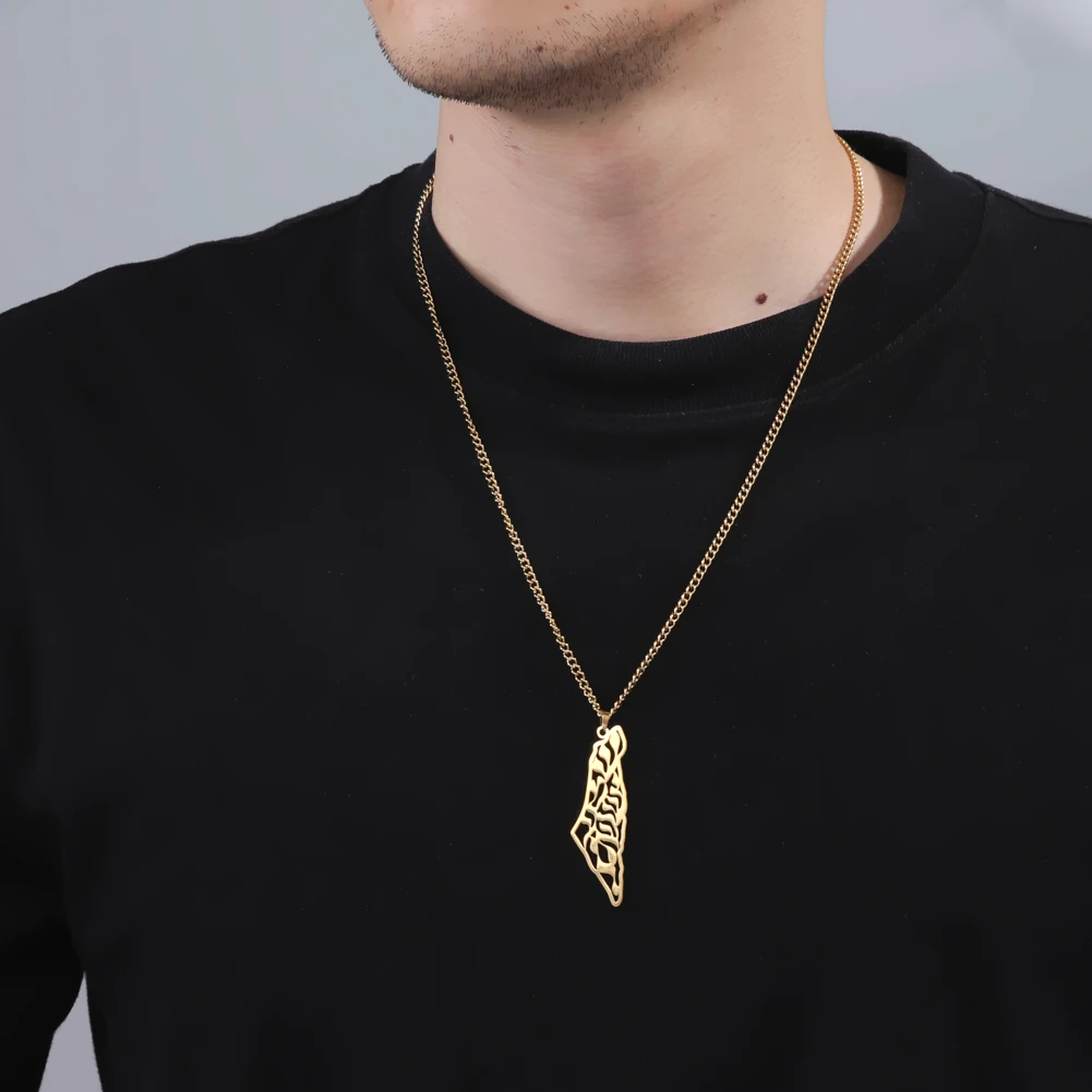 Skyrim новинка колье в виде карты Израиля и для мужчин женщин ожерелье из