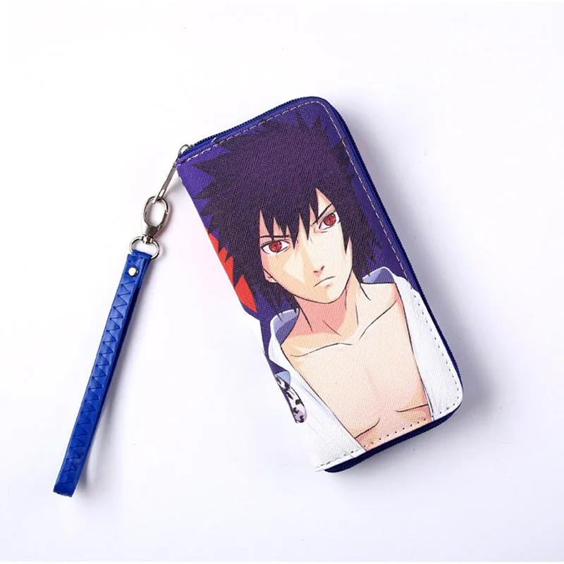 Аниме героя мультфильма Саскэ Утиха Для мужчин кожаный бумажник Портативный