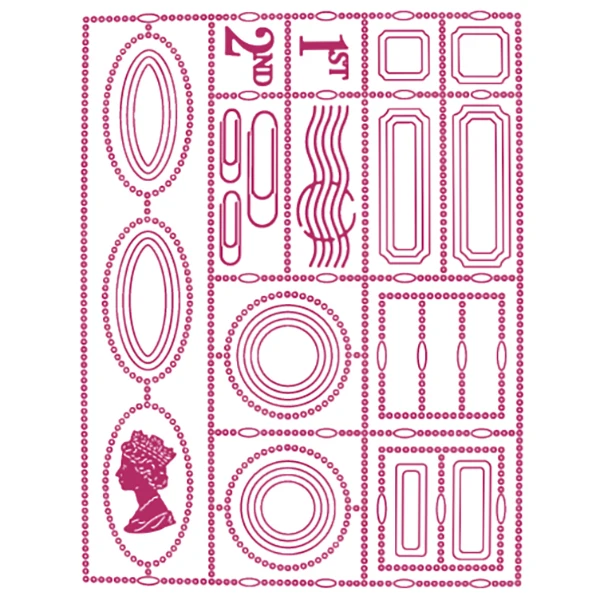 

Beautiful Frame Metal Cutting Die New Arrival 2022 Diy Molds Scrapbooking Paper Making Cuts Crafts Template Handmade Card