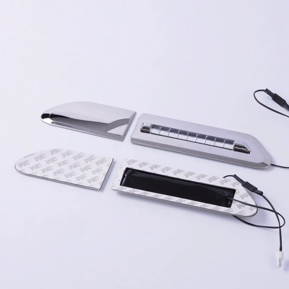 Боковой двери светодиодный светильник Fender лампа ABS Хромированная Крышка для Dodge