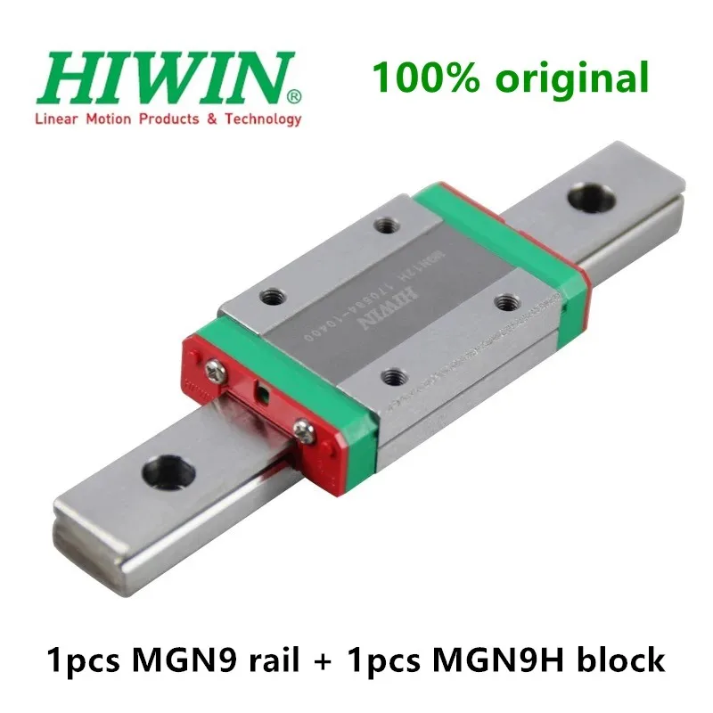 1 шт. оригинальные Hiwin линейный рельс MGN9 100 150 200 250 300 330 350 400 450 500 600 мм MGNR9 руководство+ 1 шт. MGN9H блок ЧПУ части