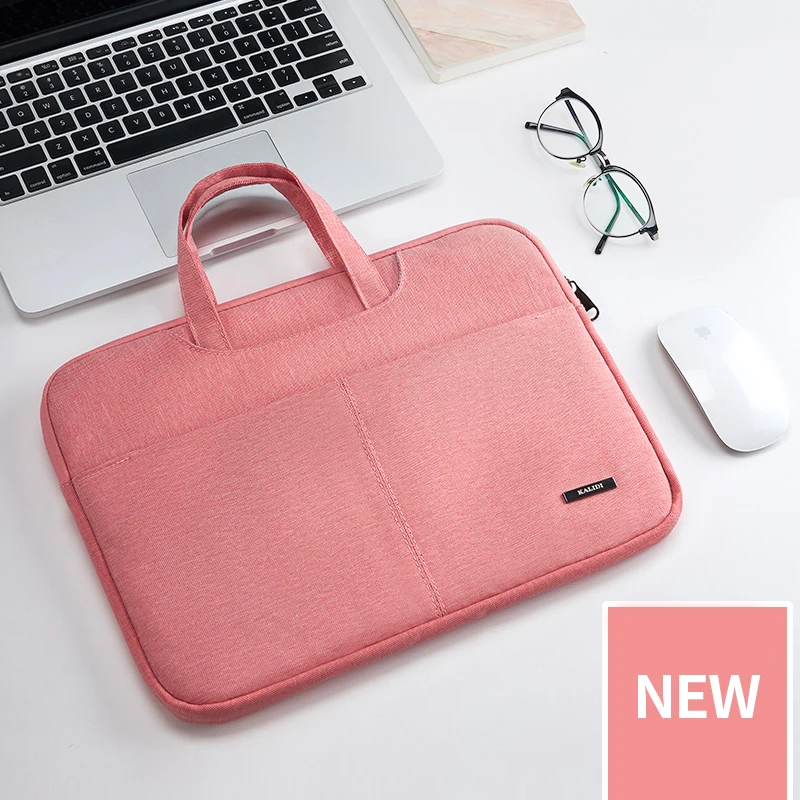 NEW Pink Сумка KALIDI для ноутбука 13,3 14 15 15,6 дюймов Сумка для ноутбука Macbook Air Pro 11 13 15 Dell Asus hp acer чехол для ноутбука водонепроницаемый - Цвет: NEW Pink