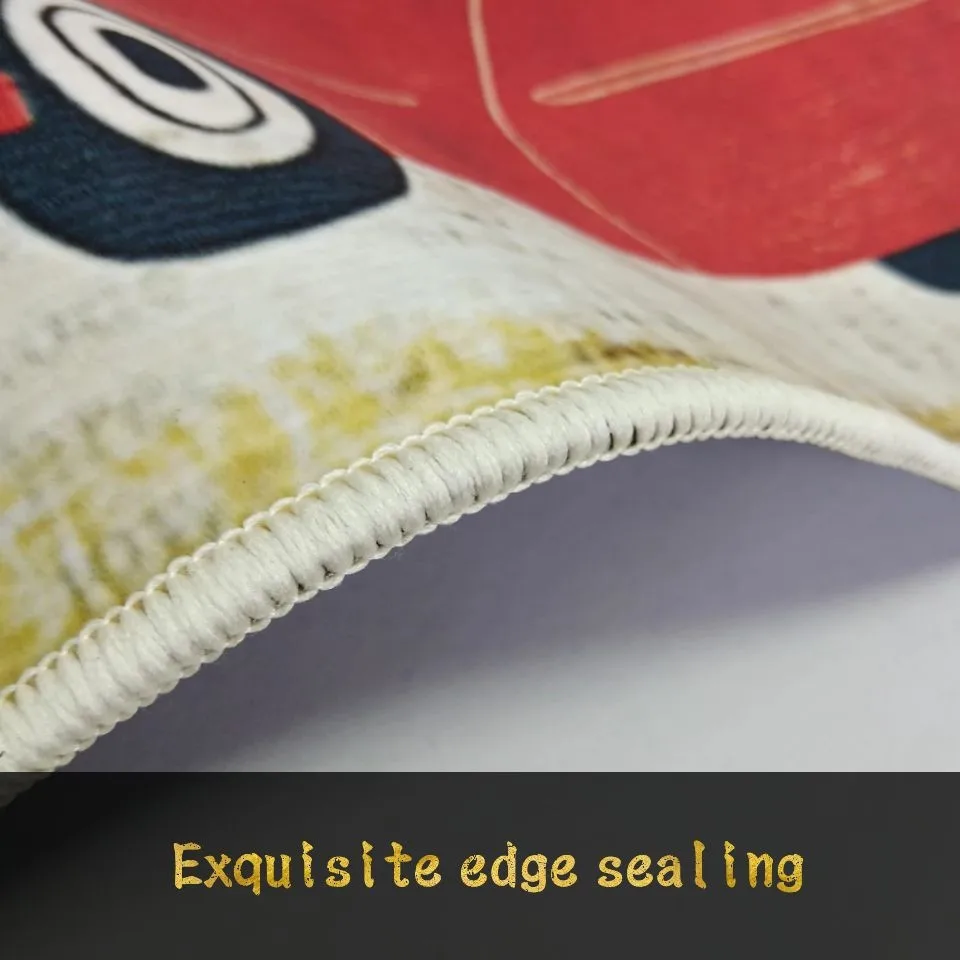 Мультяшный красочный точечный ковер для таксы собаки детей милые коврики