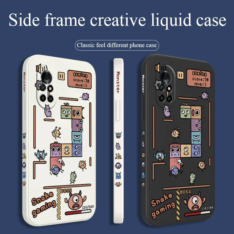 

Tentacle Monster Phone Case For Huawei Nova8 8Pro 8SE Nova 7 7Pro 7SE 6 6se 5 5Pro 5Z 5I 5Ipro 5T 4 4E Liquid Silicone Cover
