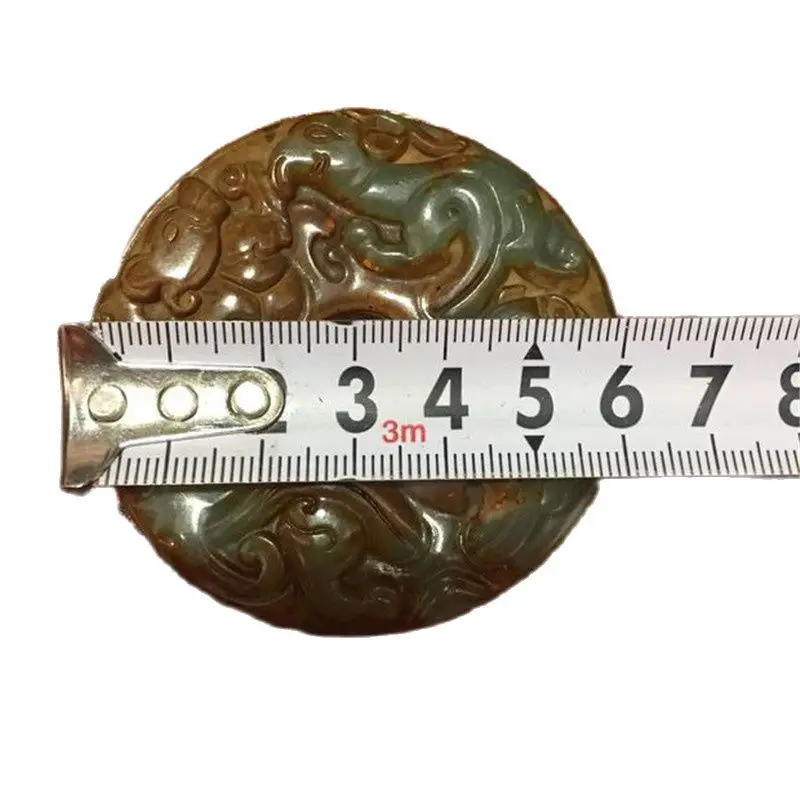 Высокая нефрита антикварные Нефритовое украшение под старину стенки воюющих