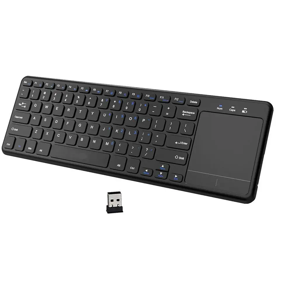 English keyboard L200 клавиатура на английском и французском 2,4G Беспроводная клавиатура для планшетного компьютера с сенсорной мышью - Цвет: English keyboard