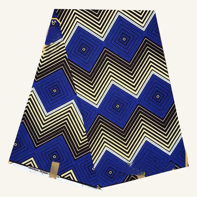 

wholesale african material 6yards african clothes wax fabric african printed 100% cotton real soft wax fabric 008