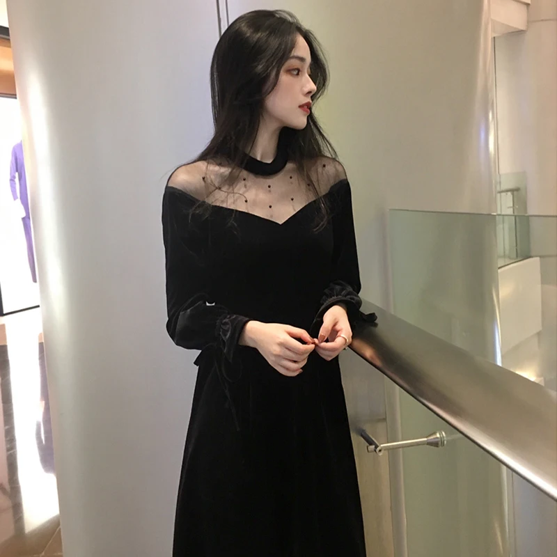 Женское платье во французском стиле Platycodon Grand florum модель 2019 на осень 8901|Женские