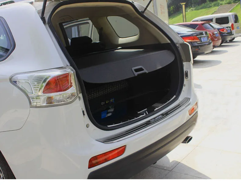 Задняя крышка груза для Mitsubishi Outlander 2013 2014 2015 защитный экран багажника козырек