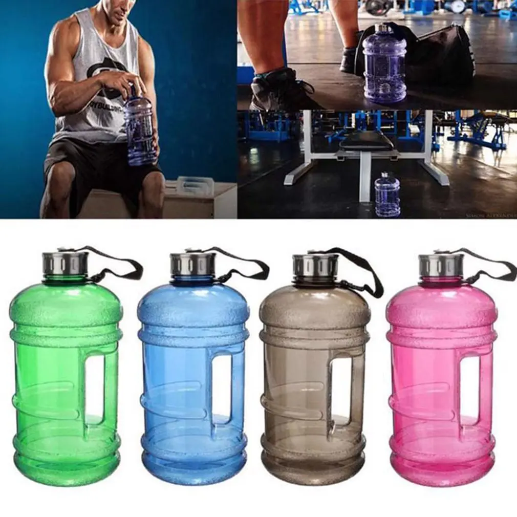 

2021 NEW 2.2L Big Large Sport Gym Training Party Drink Water Bottle Cap Kettle Sports Water Bottle