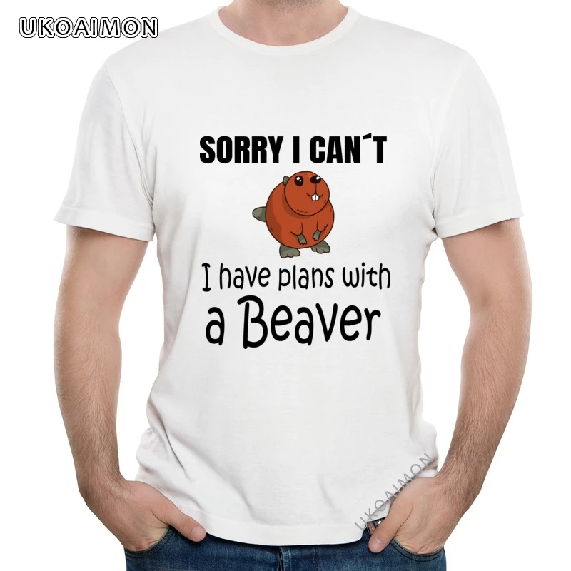 

BEAVER Plans With A Beaver Classic Autumn Tees Fitted Teenagers T Shirts Party Unisex T-Shirts For Adult