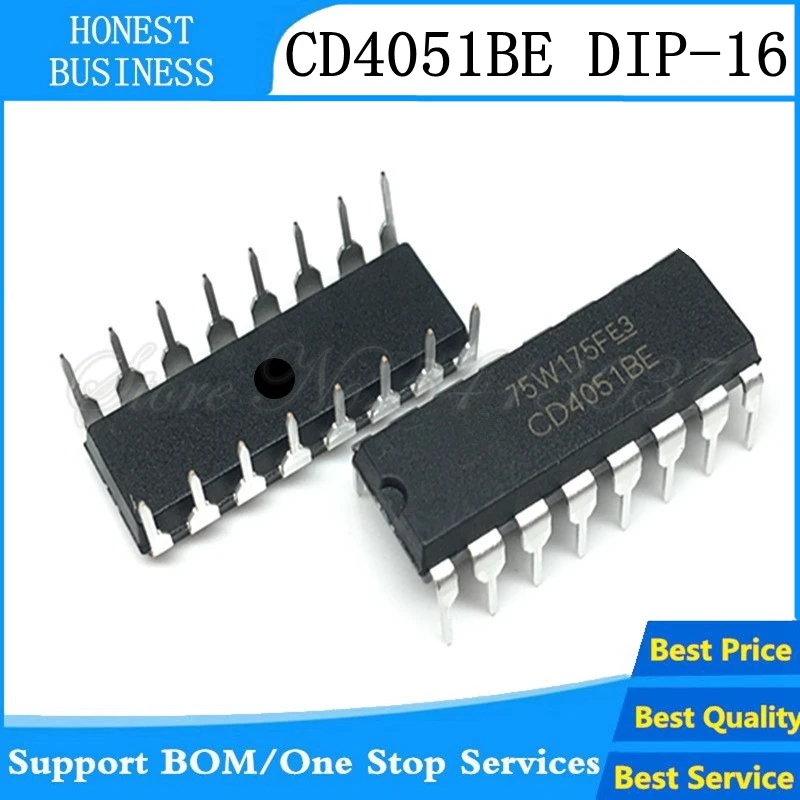 30 шт./лот CD4051BE CD4051 4051 DIP 16 хорошее качество|Аксессуары для наушников| |