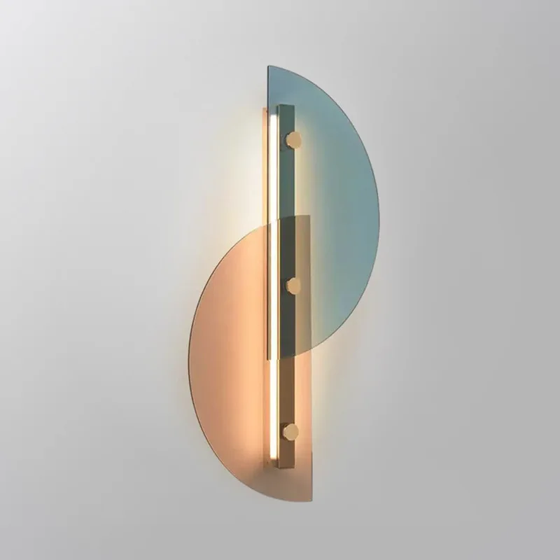 

modern luminaria led iron living room corridor aisle espelho wall lights for home