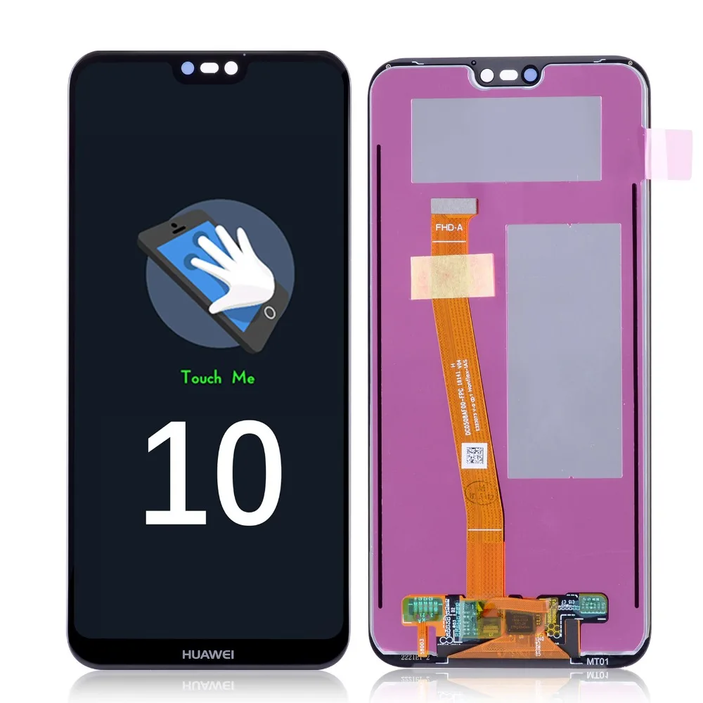 Дисплей для HUAWEI P20 Lite lx1 lx1 Nova 3e LCD в сборе с тачскрином на рамке 5.84'' черный порошок синий золото