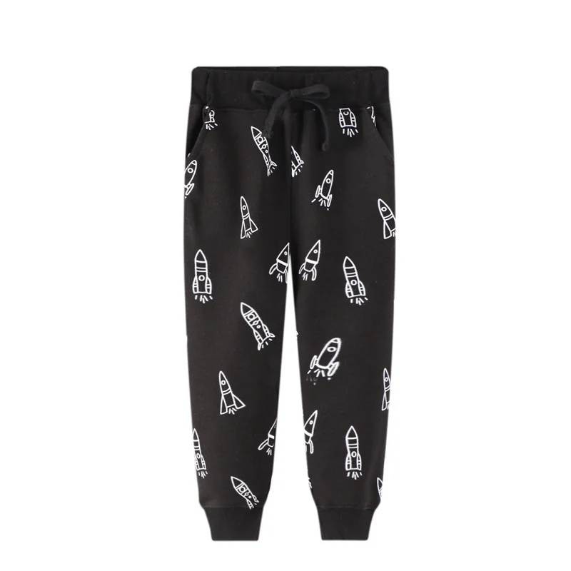

Toddler Long Pants For Boys Girls Rockets Sweatpants Baby Drawstring Kids Clothing Children's Trousers Boys