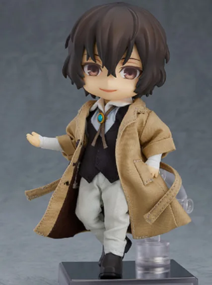 

Stray Dogs Dazai Osamu Suit Real Clothes Movable Hand Boxed Car Decoration 14CM