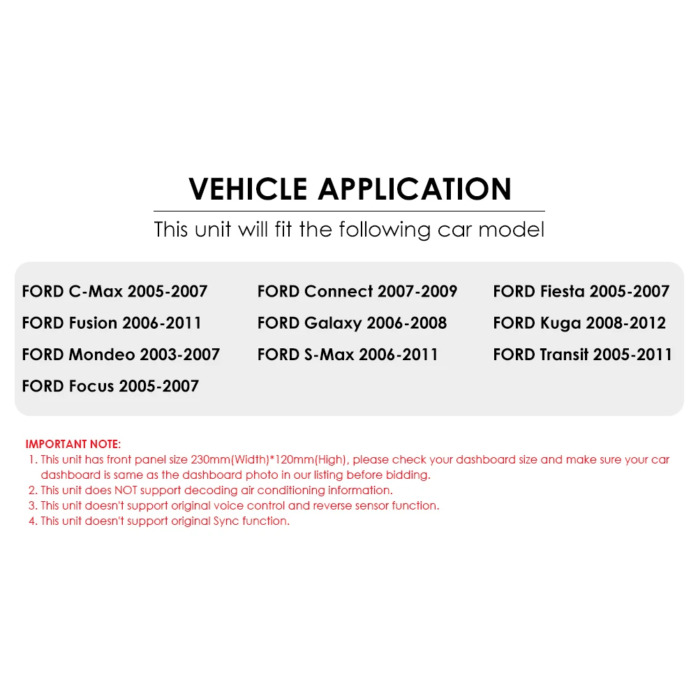 dsp ips 2 din android 10 car radio gps for ford mondeo s max focus c max galaxy fiesta transit fusion connect kuga dvd player free global shipping