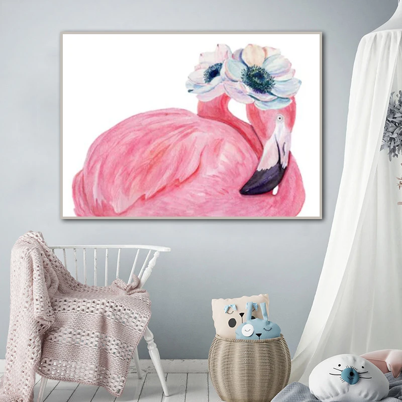 RELIABLI искусство Фламинго животных фотографии для дома холст картины Wall ART Для