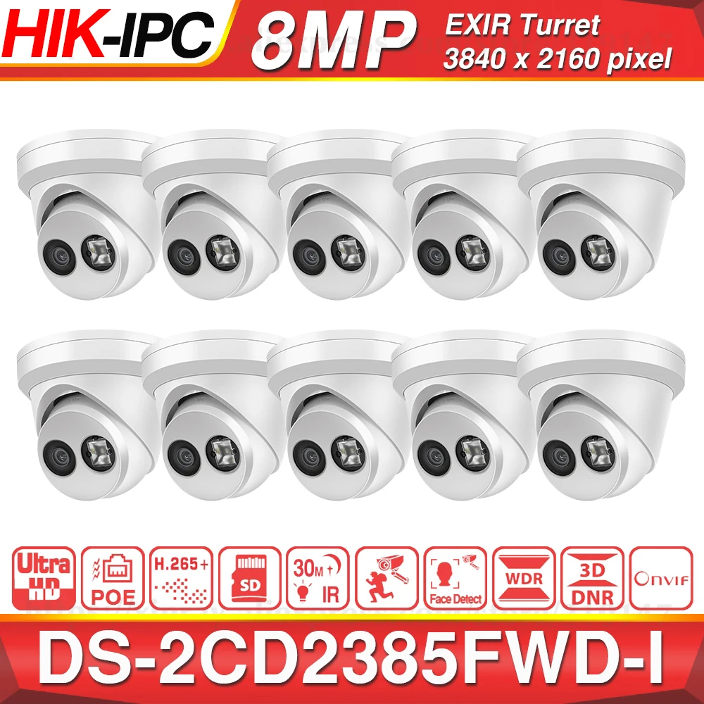 Предварительная продажа Hikvision IP Камера DS-2CD2385FWD-I 8MP Сеть CCTV H.265 POE WDR (широкий