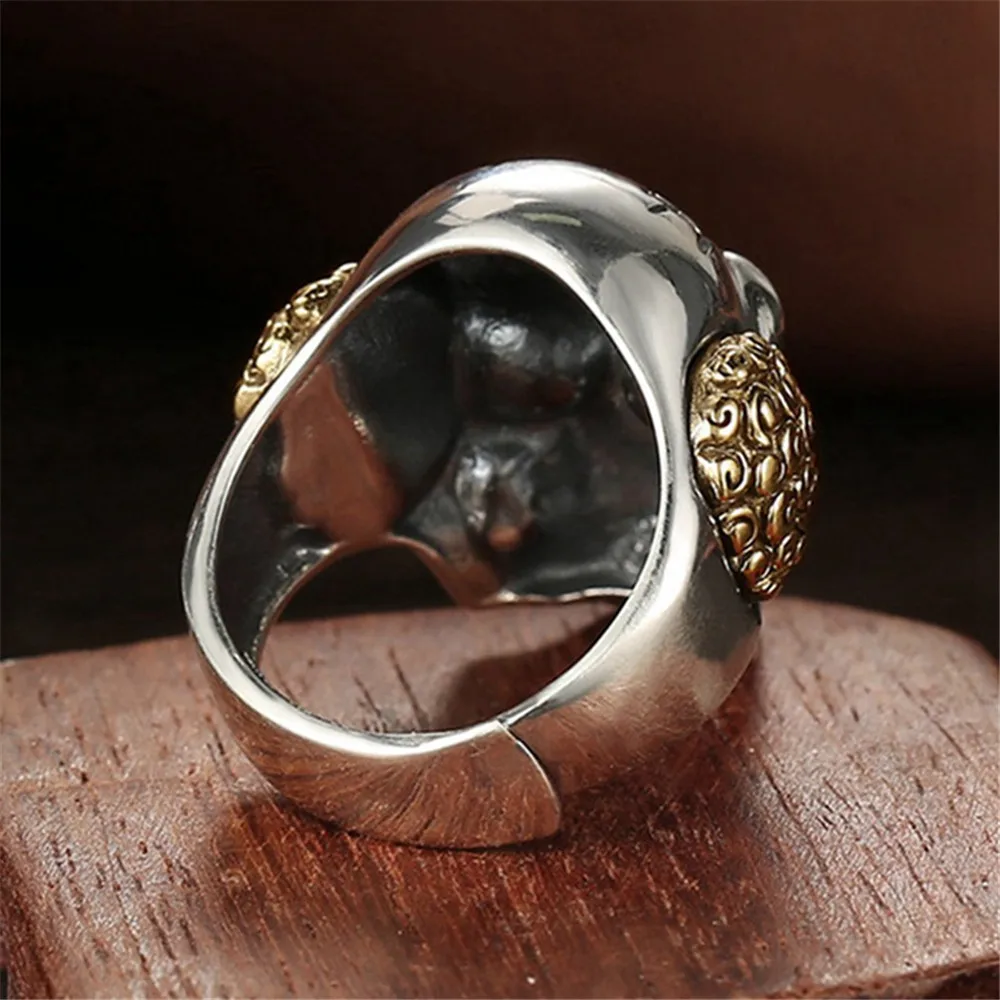 

Dedicated Skull Ring Steel Soldier The Joker Face Design Ring Cemented Carbide Funny Clowns Man Punk Jewelry As Gift For Friend