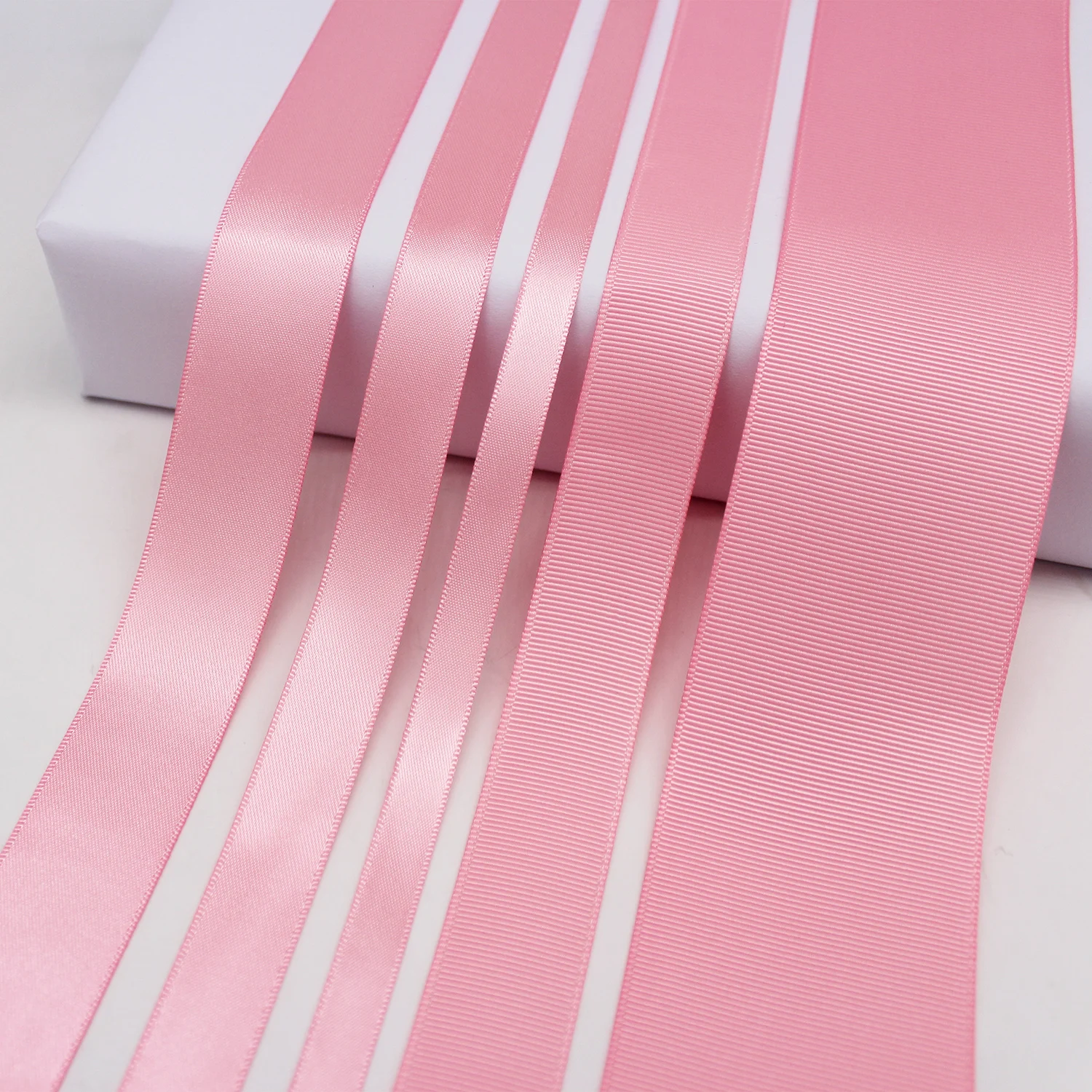 

5 Meter/Lot Pink Color Grosgrain Satin Ribbon For DIY Girls Hair Bows Accessories 6mm 9mm 13mm 16mm 19mm 22mm 25mm 38mm 50mm