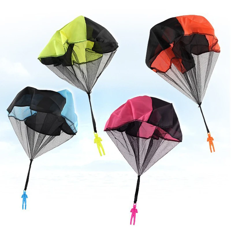 Детская игрушка-парашют с ручным броском искусственный солдат парашют цветное