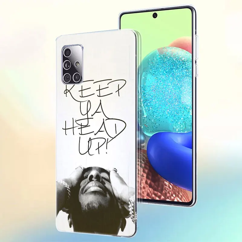 2pac makaveli tupac amaru shakur soft case for samsung galaxy a12 a02 a03s a21s a22 a32 a52 a72 a82 s21 plus fe ultra m32 m12 free global shipping