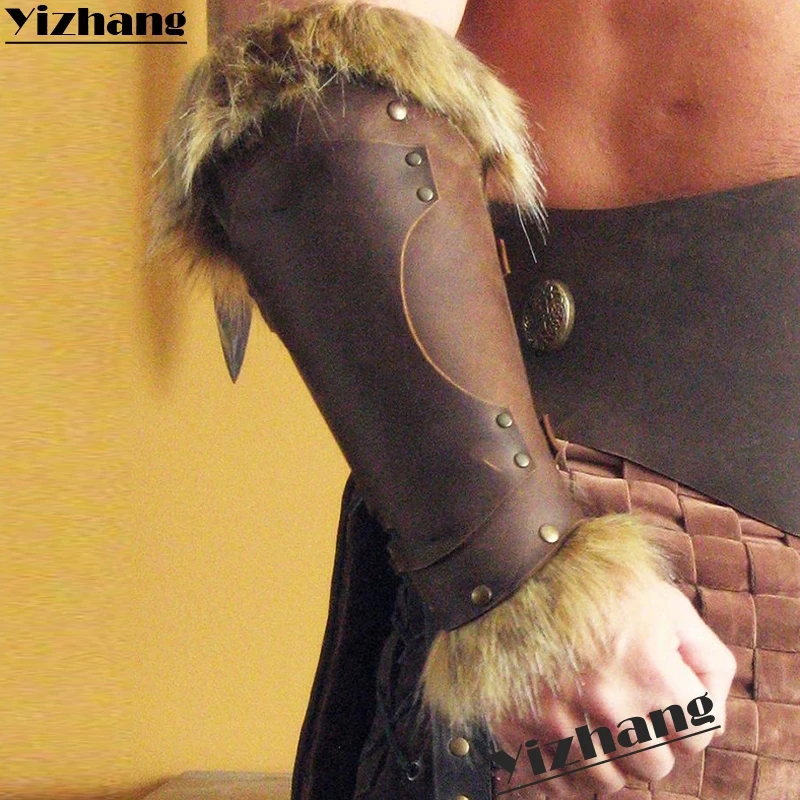 Yizhang средневековые Викинги боевые подлокотники винтажные эпохи Возрождения