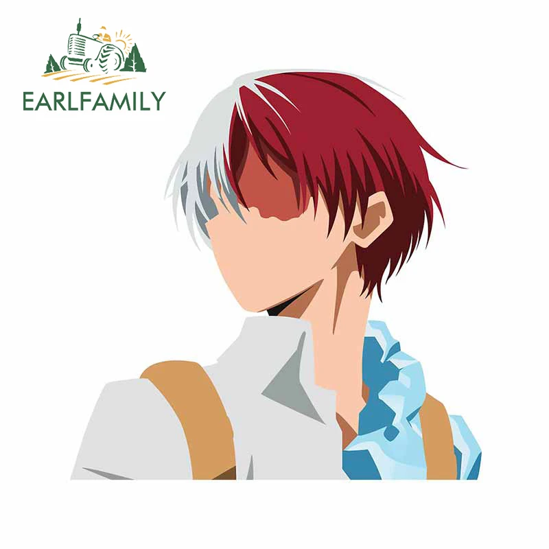 

EARLFAMILY 13 см x 12,8 см для Shouto Todoroki забавные автомобильные наклейки Переводные индивидуальные устойчивые к царапинам автомобильные наклейки на ...
