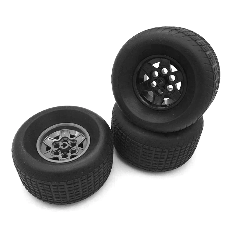 2 шт./лот техническая часть 18450 шины 81 6x44 R & Part 56908 колеса 43 2x26 Technic Racing Small с 6