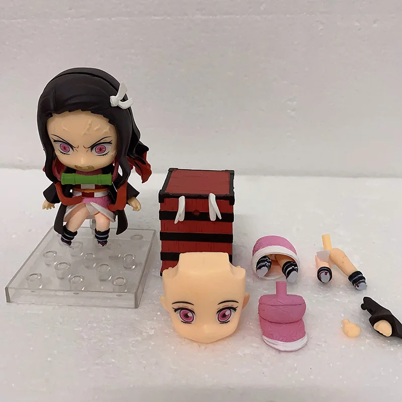 

10 cm Q.ver Kimetsu no Yaiba Kamado Nezuko Tanjirou PVC Action Figure 1194 Nezuko Anime Demon Slayer Figurine Toys