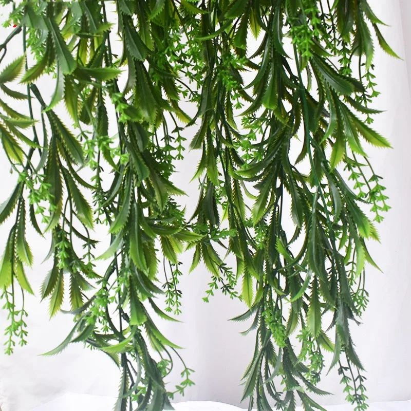 

Artificial Hanging Plant Garland False Malt Grass, Leaf-Dragging Weeping Ivy Plant Wall Hanging Garland for Wall Hanging