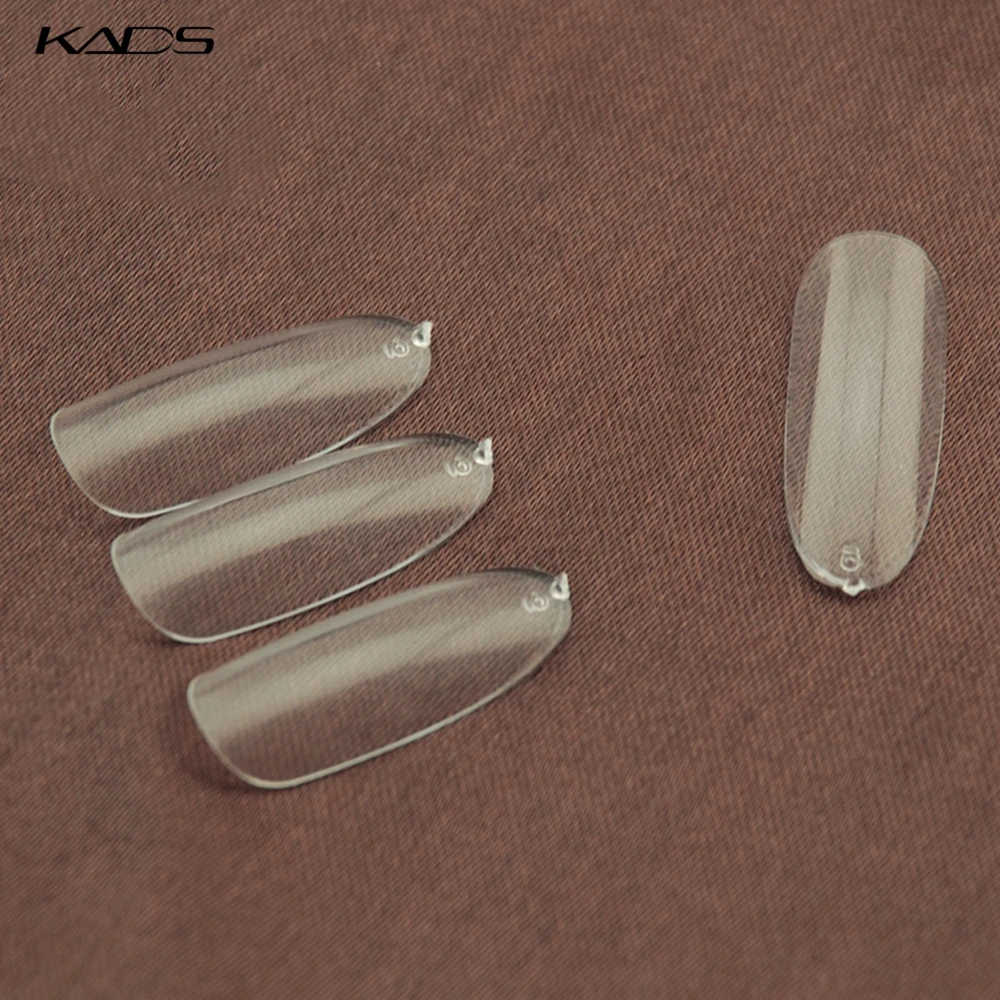 KADS 500 шт./пакет Ясно/Натуральный/Белый Nail Art Круглый Конец Овальные Накладные Ногти Накладные Ногти Советы Французский Маникюр искусственные Ногти