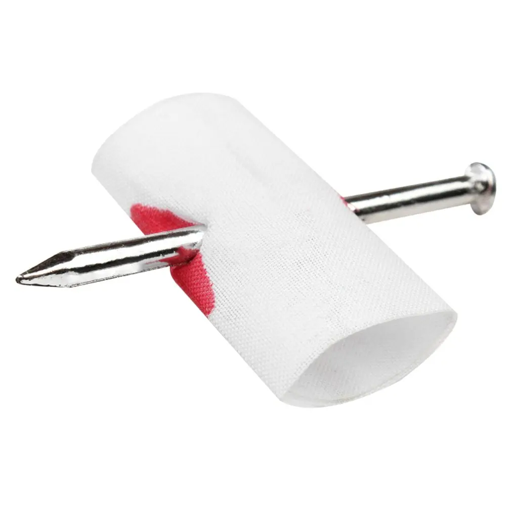 

Nail Through Finger Tricky Toy Finger Pegged By Nail Bloody Scared Trick-playing Toy For April Fool's Day Cosplay Party