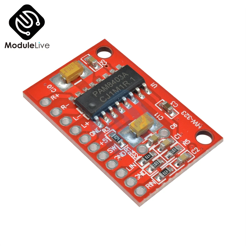 PAM8403 Mini Digital Power 3 Вт * 2 Мини цифровой усилитель мощности плата звукового усилителя