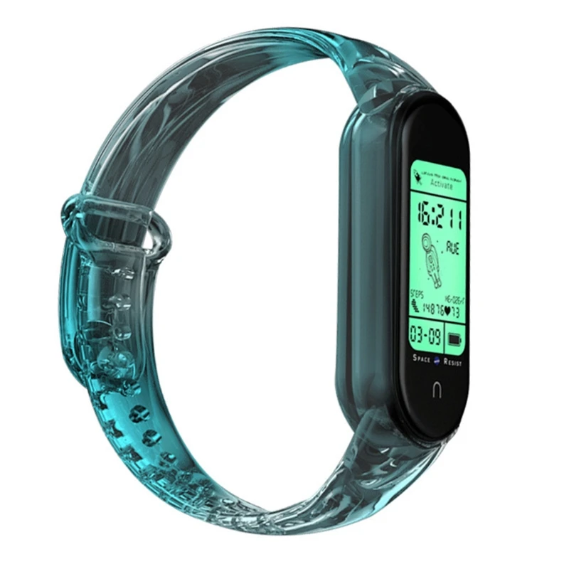 c9gd watchband replacement soft silicone waterproof wristband for mi 3 4 wearable devices smart accessories free global shipping